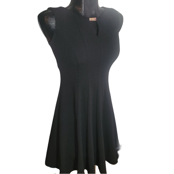 Laura Black Sleeveless Fit and Flare Dress 2P - Picture 2 of 6